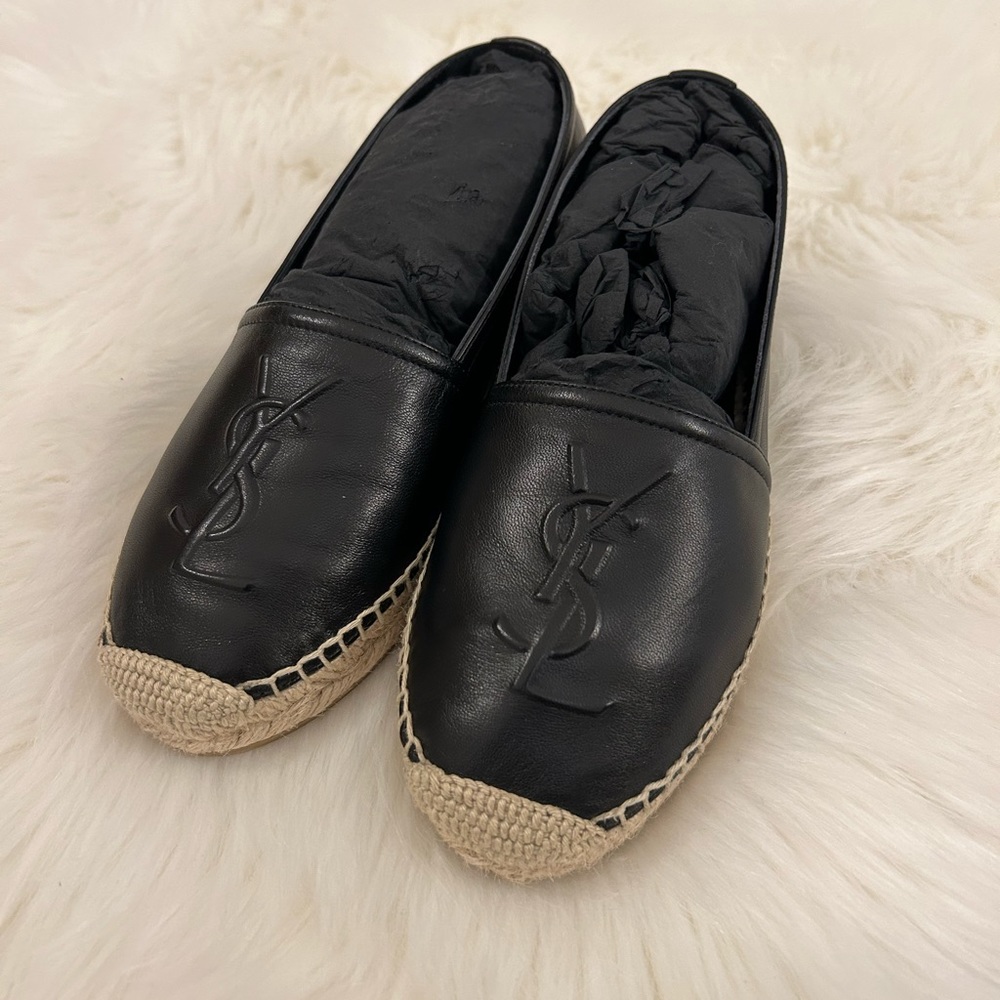 YSL black espadrilles